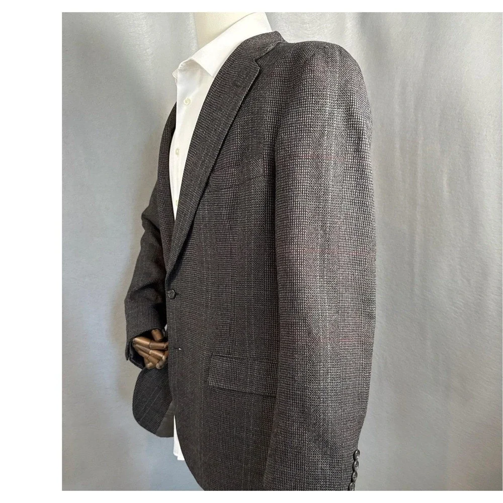 Vintage Polo University Club Ralph Lauren Sport Coat Mens 44 Houndstooth USA EUC